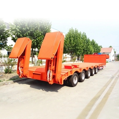 Shandong Low Flat Trailer per macchinari pesanti in colore personalizzato