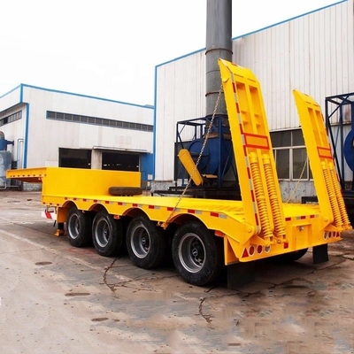 Shandong Low Flat Trailer per macchinari pesanti in colore personalizzato