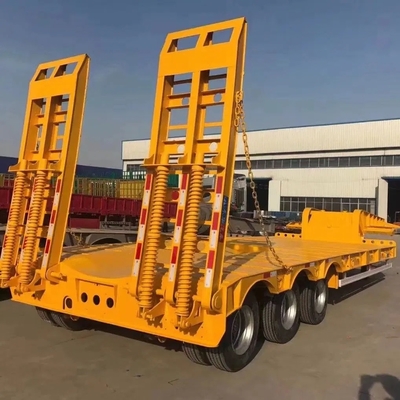 Shang Dong Heavy Machinery Low Flat Trailer Prodotto in con sospensione meccanica a