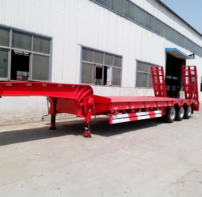 Shang Dong Heavy Machinery Low Flat Trailer Prodotto in con sospensione meccanica a