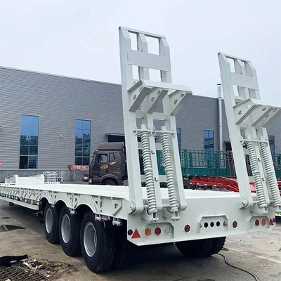 Escavatori pesanti Trasporto Colletto di gallina Lowboy Low Loader Letto Lowbed Semi Truck Trailer
