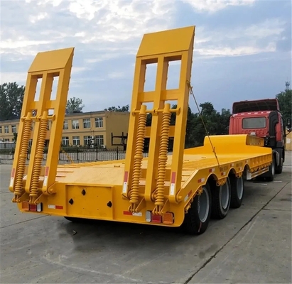 Escavatori pesanti Trasporto Colletto di gallina Lowboy Low Loader Letto Lowbed Semi Truck Trailer