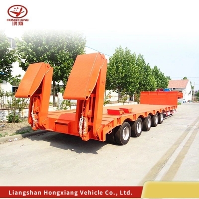 Personalizzazione 80 Tonnes Gooseneck Low Loader/Lowbed/Lowboy Low Bed Trailer con 3 assi