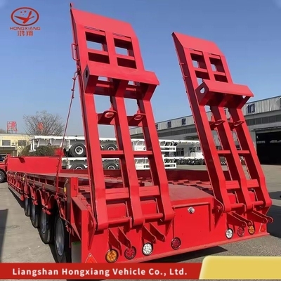 Camion a carico basso staccabile a 2 assi con collo di gallina/Camion a carico basso/Camion a carico basso con letto piatto 10 tonnellate