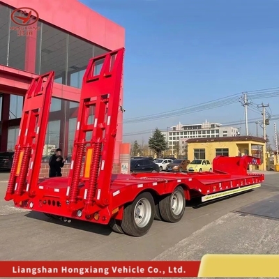 Camion a carico basso staccabile a 2 assi con collo di gallina/Camion a carico basso/Camion a carico basso con letto piatto 10 tonnellate