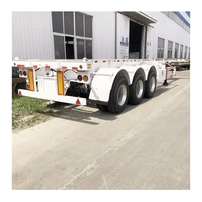 Semi-remolchio a 3 assi 40FT 20FT Container Chassis Skeleton Truck con 2 assi