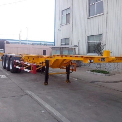 Semi-remolchio a 3 assi 40FT 20FT Container Chassis Skeleton Truck con 2 assi