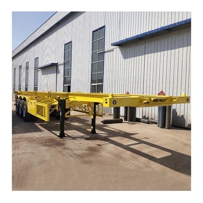 Semi-remolchio a 3 assi 40FT 20FT Container Chassis Skeleton Truck con 2 assi