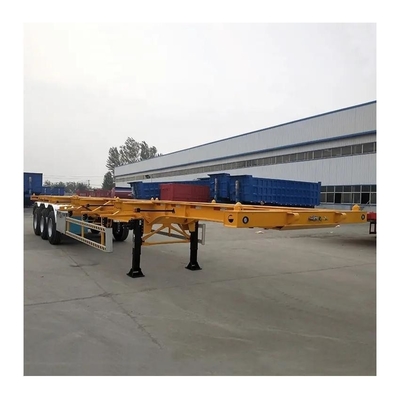 Semi-remolchio a 3 assi 40FT 20FT Container Chassis Skeleton Truck con 2 assi