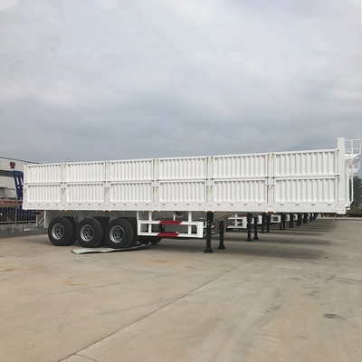 50 tonnellate di recinzione laterale del rimorchio del camion merci semirimorchio ABS sistema di frenatura antiblocco 1