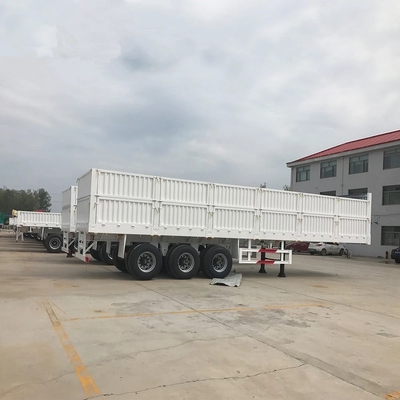 50 tonnellate di recinzione laterale del rimorchio del camion merci semirimorchio ABS sistema di frenatura antiblocco 1