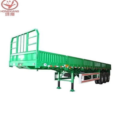 50 tonnellate 60 80t Parete laterale del sipario Semi-camion Beef Cattle Fence Cargo Trailer 3 4axles 40FT