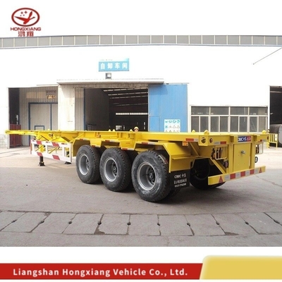 Sistema di sospensione multi-link Acciaio 2 assi Container di trasporto Scheletro semirimorchio