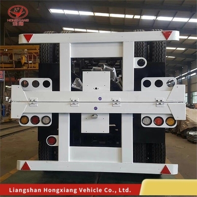 20ft 40ft 40 foot Skeleton Container Semi Truck Trailer con sistema di frenatura a doppia linea