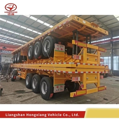 Semi-remolchio per auto a tre assi Tandem per carico personalizzato da 35 t-80 t