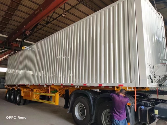Camionette leggera con ala aperta semirimorchio in acciaio veicolo di trasporto a ali volanti