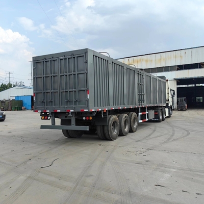 3/4 asse Numero Box Truck Mezza scatola rimorchio con sistema di sospensione tipo cross arm