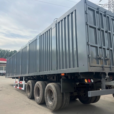 3/4 asse Numero Box Truck Mezza scatola rimorchio con sistema di sospensione tipo cross arm