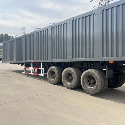 3/4 asse Numero Box Truck Mezza scatola rimorchio con sistema di sospensione tipo cross arm