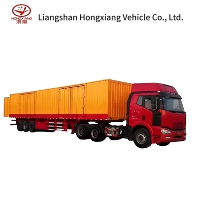 Camion rimorchio semivan container di trasporto scatola semirimorchio con 12/16 pneumatici