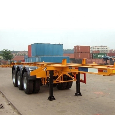 Servizio post-vendita 1 anno Chassis di container da 40 piedi Camione semirimorchio con asse Fuwa