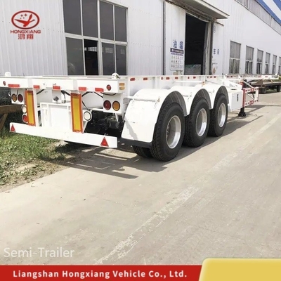40/45FT Chassis Skeleton Truck Container Flatbed Trailer con sistema di frenatura a doppia linea