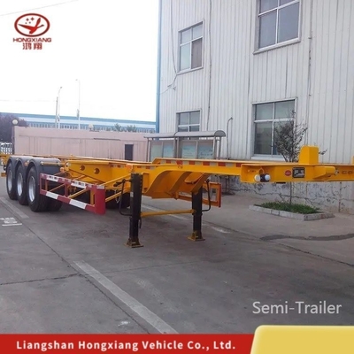 40FT Container Flatbed Low Bed Framework Skeleton Semi-Trailer Fence estensibile
