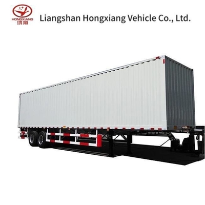 Van Semi Trailer 53FT Semi Truck asciutto a due assi Sistema di frenatura aerea a doppio asse per il mercato USA