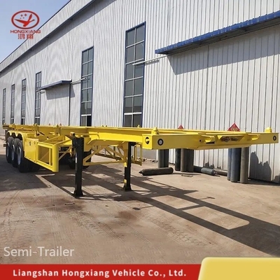 Semi-remolchio a 3 assi 40ft Container Skeleton Chassis per un facile carico e scarico
