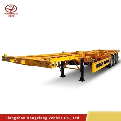 Semi-remolchio a 3 assi 40ft Container Skeleton Chassis per un facile carico e scarico