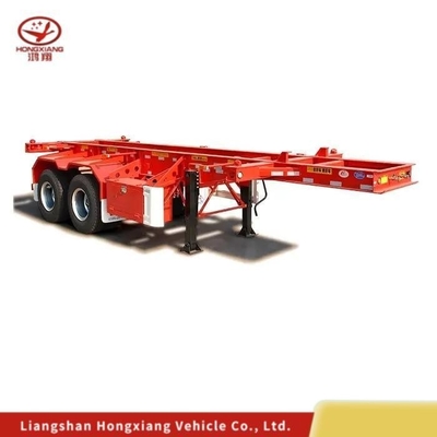 Semi-remolchio a 3 assi 40ft Container Skeleton Chassis per un facile carico e scarico
