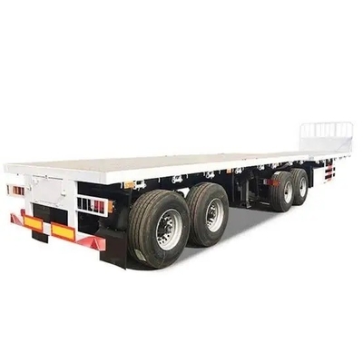 8.12.16 pneumatici 3/4 asse 60 tonnellate Container Transport Flat Deck Truck Trailer Semi-trailer