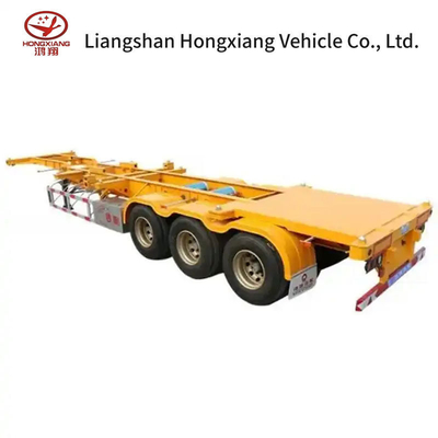 40FT Tri-Axle Container Skeleton Semitrailer Personalizzazione per il trasporto di container