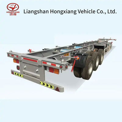 40FT Tri-Axle Container Skeleton Semitrailer Personalizzazione per il trasporto di container