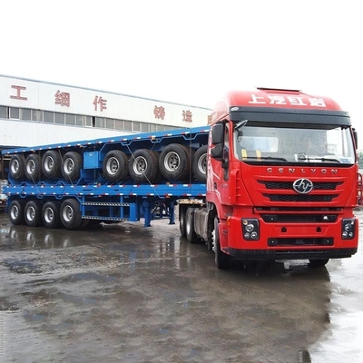 3 assi 20 FT 40 FT Container marino Flatbed Trailer Semi-trailer con personalizzazione