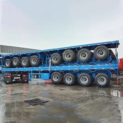 3 assi 20 FT 40 FT Container marino Flatbed Trailer Semi-trailer con personalizzazione