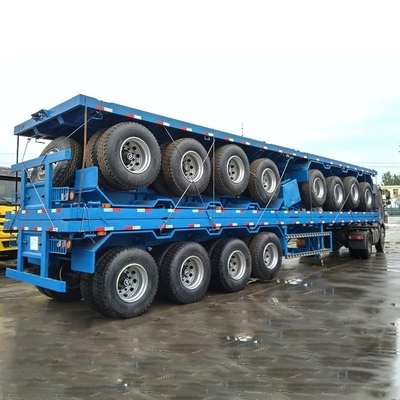 3 assi 20 FT 40 FT Container marino Flatbed Trailer Semi-trailer con personalizzazione
