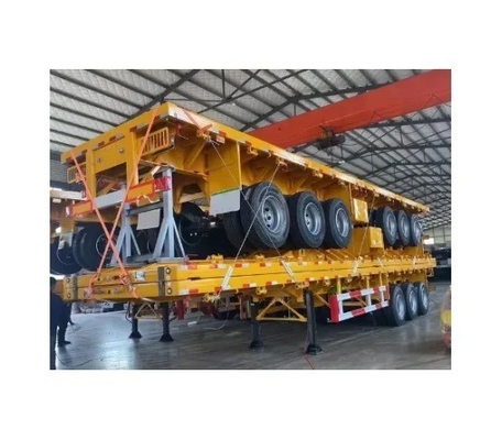 Tipo di braccio crociato 3 asse Flat Cargo Box Transport Semi-trailer Trailer con 8.12.16 pneumatici