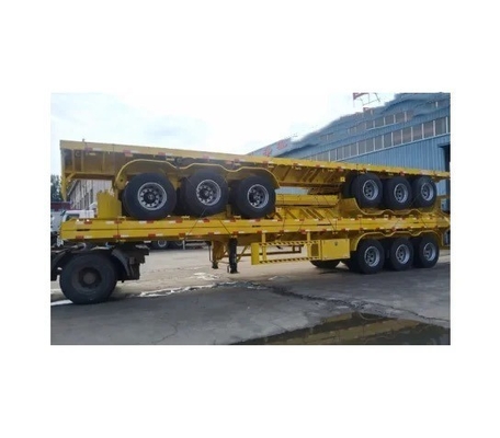 Tipo di braccio crociato 3 asse Flat Cargo Box Transport Semi-trailer Trailer con 8.12.16 pneumatici