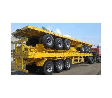 Tipo di braccio crociato 3 asse Flat Cargo Box Transport Semi-trailer Trailer con 8.12.16 pneumatici