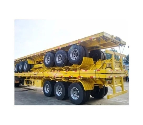 Tipo di braccio crociato 3 asse Flat Cargo Box Transport Semi-trailer Trailer con 8.12.16 pneumatici