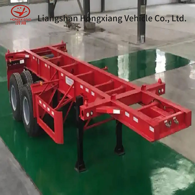 Semi-remolchi con contenitore a scheletro Chassis rimorchio per rimorchio di trascinamento battistrada 1820mm Colore