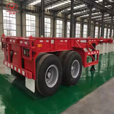 Semi-remolchi con contenitore a scheletro Chassis rimorchio per rimorchio di trascinamento battistrada 1820mm Colore