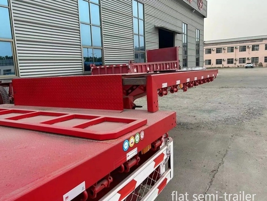 Materiali da costruzione e attrezzature agricole 13 metri rimorchio letto piatto con 8.12.16 pneumatici