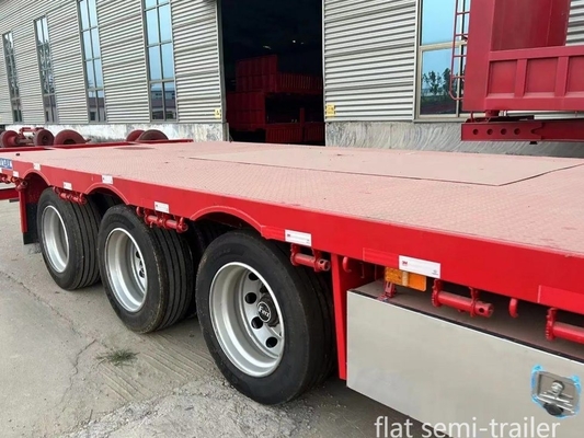 Materiali da costruzione e attrezzature agricole 13 metri rimorchio letto piatto con 8.12.16 pneumatici