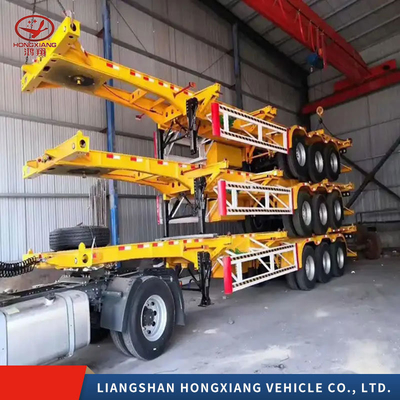 Shandong Container Semi-Retrailer Truck Semi-Retrailer Non Self-Dumping Grado medio
