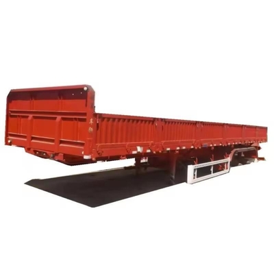 60 tonnellate 3/4 assi rimorchio autocarro a piatta pianta per contenitori non autocarri