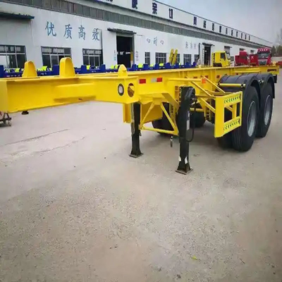3 assi di trazione Dolly Skeleton Full Truck Trailer con sistema di frenatura a doppia linea