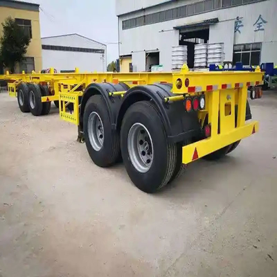 3 assi di trazione Dolly Skeleton Full Truck Trailer con sistema di frenatura a doppia linea