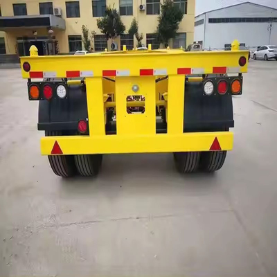 Chassis di container auto-dumping per il trasporto mediante sistema di frenatura a doppia linea immobilizzato